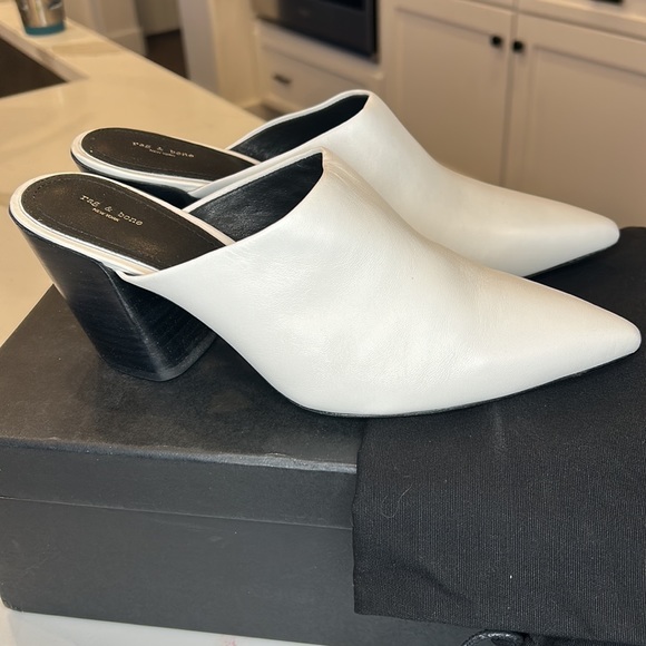 RAG & BONE | Beha Mule in White - Picture 3 of 5